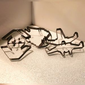 3‎ Star Wars spaceship shaped pancake egg cookie molds with adjustable handles